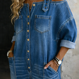 Sophia | Mono de Denim con Espaldas Descubiertas para Mujer