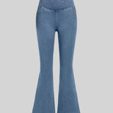 Majestic™ Pantalones de mezclilla con cintura cruzada