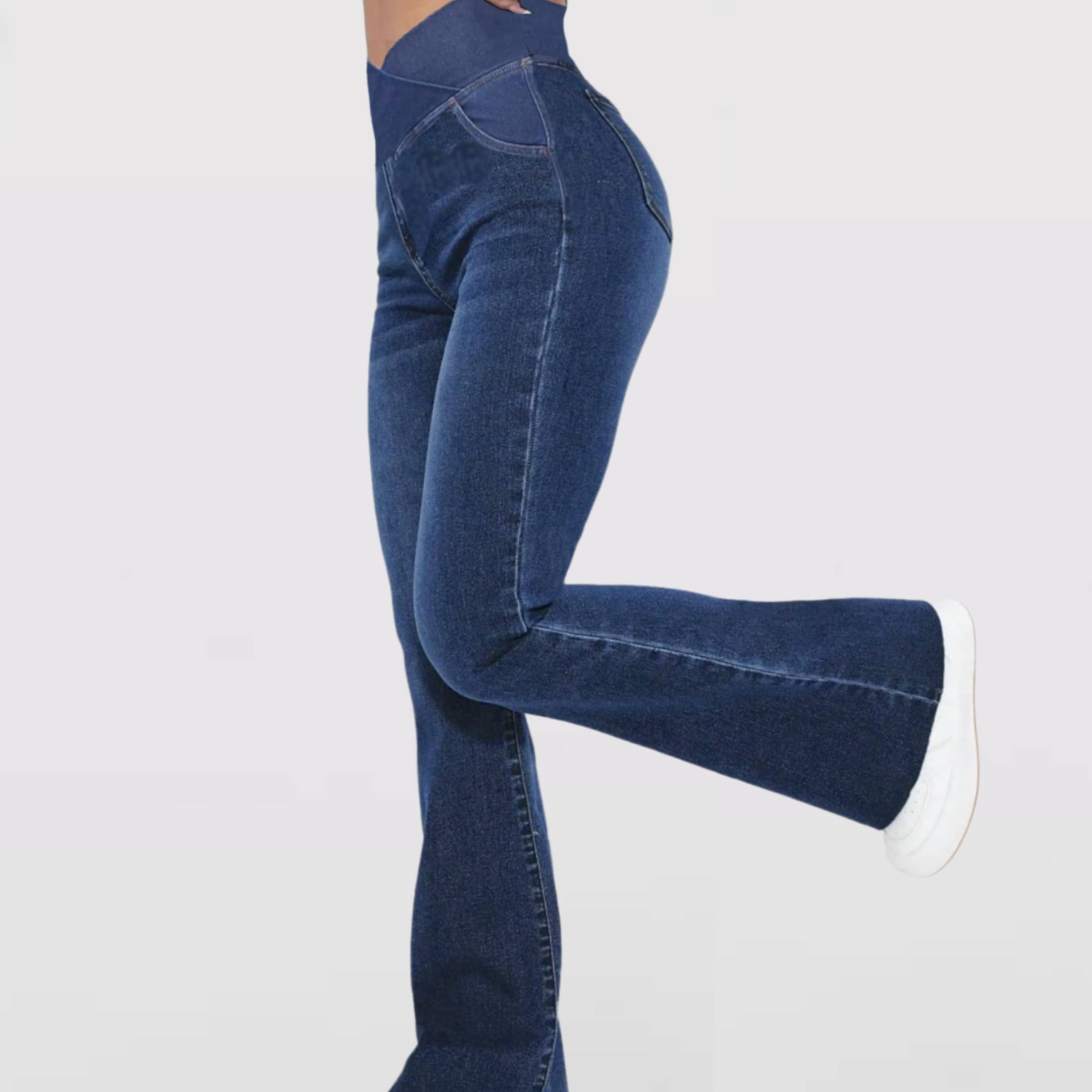Majestic™ Pantalones de mezclilla con cintura cruzada