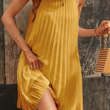 Lucía | Vestido midi plisado