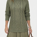 Daina | Vestido de punto con detalles trenzados