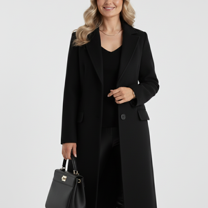 Moa™ | Elegante abrigo largo de carácter clásico