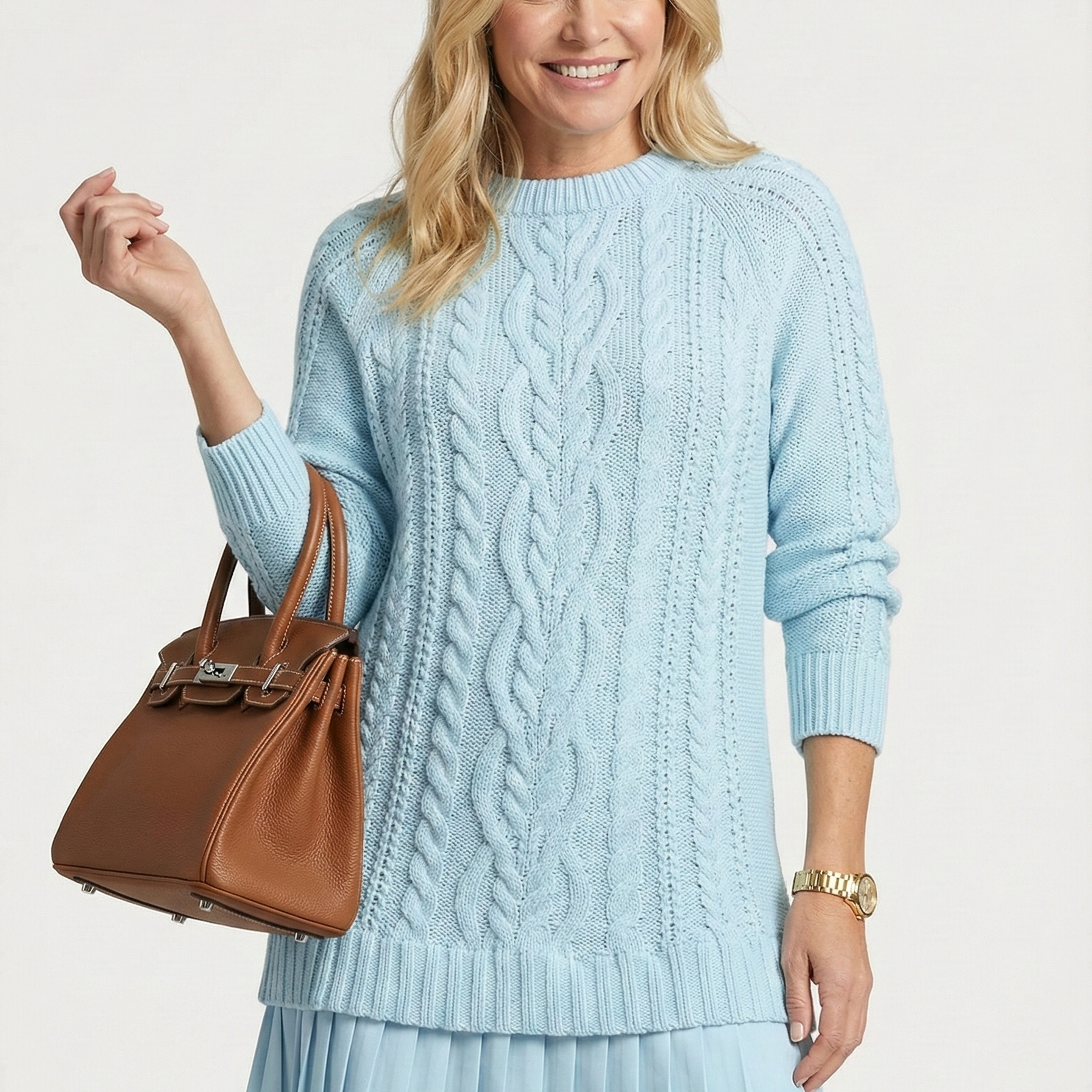 Daina | Vestido de punto con detalles trenzados
