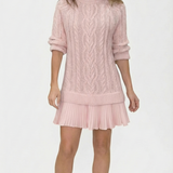 Daina | Vestido de punto con detalles trenzados