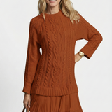 Daina | Vestido de punto con detalles trenzados