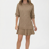 Daina | Vestido de punto con detalles trenzados