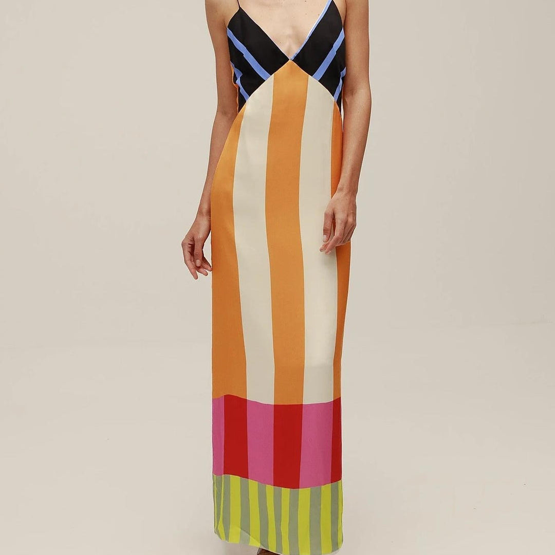 Elsa - Vestido largo multicolor