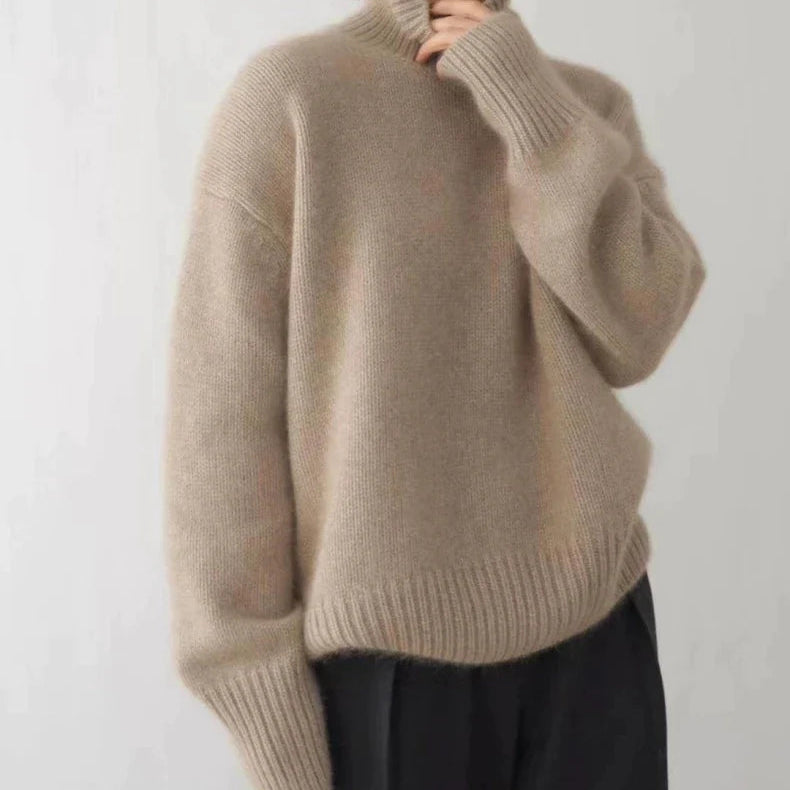 Jersey de cuello alto con forro