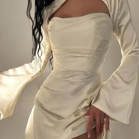 Remi ™ vestido corto drapeado