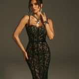 Paola™ | Vestido de encaje elegante con tirantes para bodas y eventos