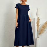 Greta™ | Elegante vestido de cuello redondo de Mujer
