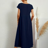 Greta™ | Elegante vestido de cuello redondo de Mujer