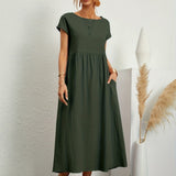 Greta™ | Elegante vestido de cuello redondo de Mujer