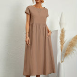Greta™ | Elegante vestido de cuello redondo de Mujer