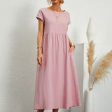 Greta™ | Elegante vestido de cuello redondo de Mujer