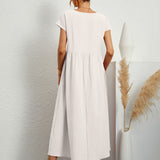 Greta™ | Elegante vestido de cuello redondo de Mujer