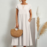 Greta™ | Elegante vestido de cuello redondo de Mujer