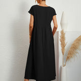 Greta™ | Elegante vestido de cuello redondo de Mujer