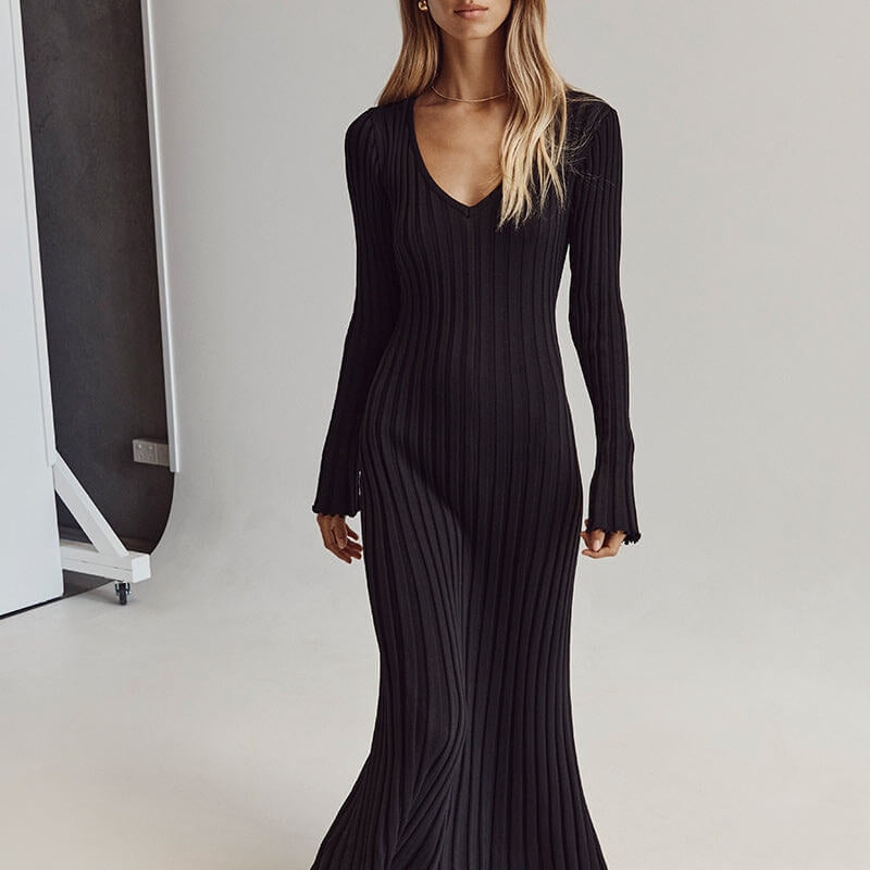 Vestido Zoe™ Elegante con escote en V
