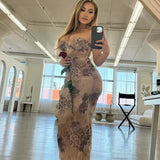 Leah ™ vestido con estampado de leopardo