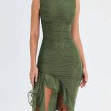 Pia ™ vestido asimétrico con volantes