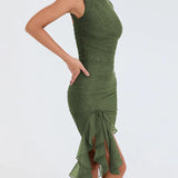 Pia ™ vestido asimétrico con volantes