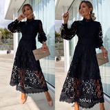 MELINA｜Vestido moderno de encaje