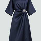 Albertine – Elegante vestido largo de satén para Mujer