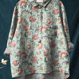 Laura™ | Blusa clásica con estampado flora