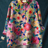 Laura™ | Blusa clásica con estampado flora