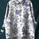 Laura™ | Blusa clásica con estampado flora