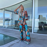 Conjunto Debby™ Estilo Kimono Colorido