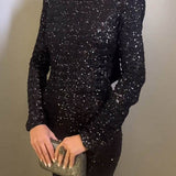 Vestido Amaranta™ Elegante, largo de Lentejuelas