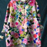 Laura™ | Blusa clásica con estampado flora