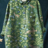 Laura™ | Blusa clásica con estampado flora