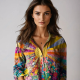 Tineke - Blusa radiante de girasoles