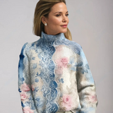 Lieke - Jersey de punto cálido con cuello alto