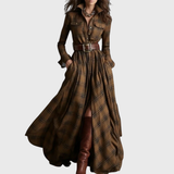 Lina - Maxi vestido a cuadros