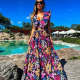 Luz - Vestido Floral Calado para Mujer