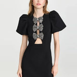 Vestido Libi™ Corto con Detalles de Corazón
