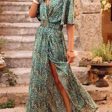 Dione™ Vestido largo con cinturón primavera/verano (Edición Limitada)