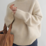 Sophia - Jersey de cachemira de cuello alto