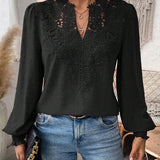 Clementine - Blusa elegante con escote en V