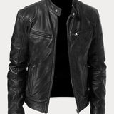 Laluna® | Chamarra de cuero casual
