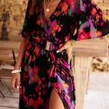 Dione™ Vestido largo con cinturón primavera/verano (Edición Limitada)