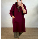 Glorita – Vestido juvenil con capucha y corte en A