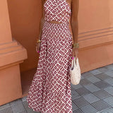 Mickay | Elegante set midi con hombros descubiertos para Mujer