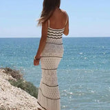 Vestido Paloma™ Blanco y Elegante de Punto