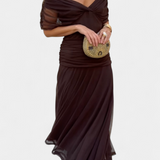 Magda™ | Vestido largo de flores con escote en V