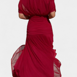 Magda™ | Vestido largo de flores con escote en V